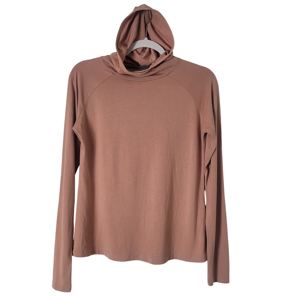 Free Fly Bamboo Hoodie Womens Small Rose Clay Long Sleeve Thumbhole Top  Hiking